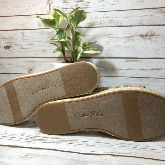 Sam Edelman Weslee Palm Wedge Slide Sandals - Picture 4 of 5